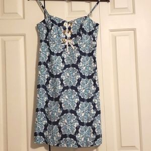Lilly Pulitzer Riley Dress Lace-Up Nautical